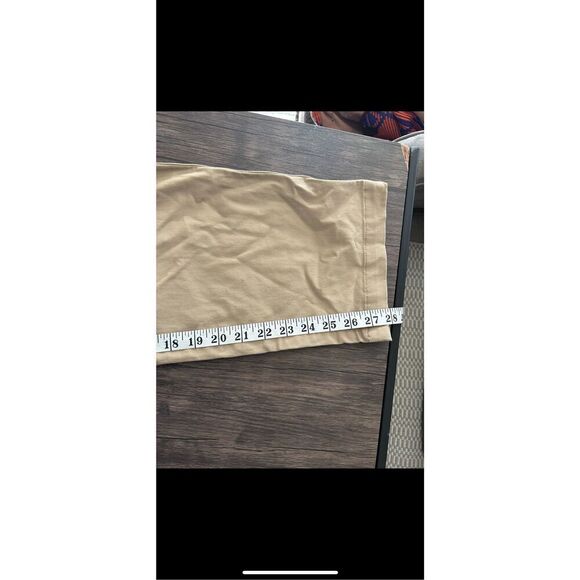 Lands’ End Khaki Tan Pull On Pants Size 8 Classic Neutral Minimalist Essential - Picture 11 of 15